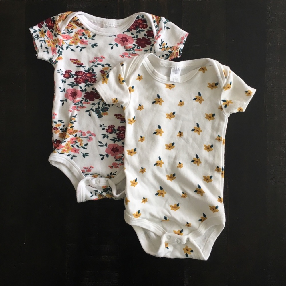 Bundle of Floral Onesies
